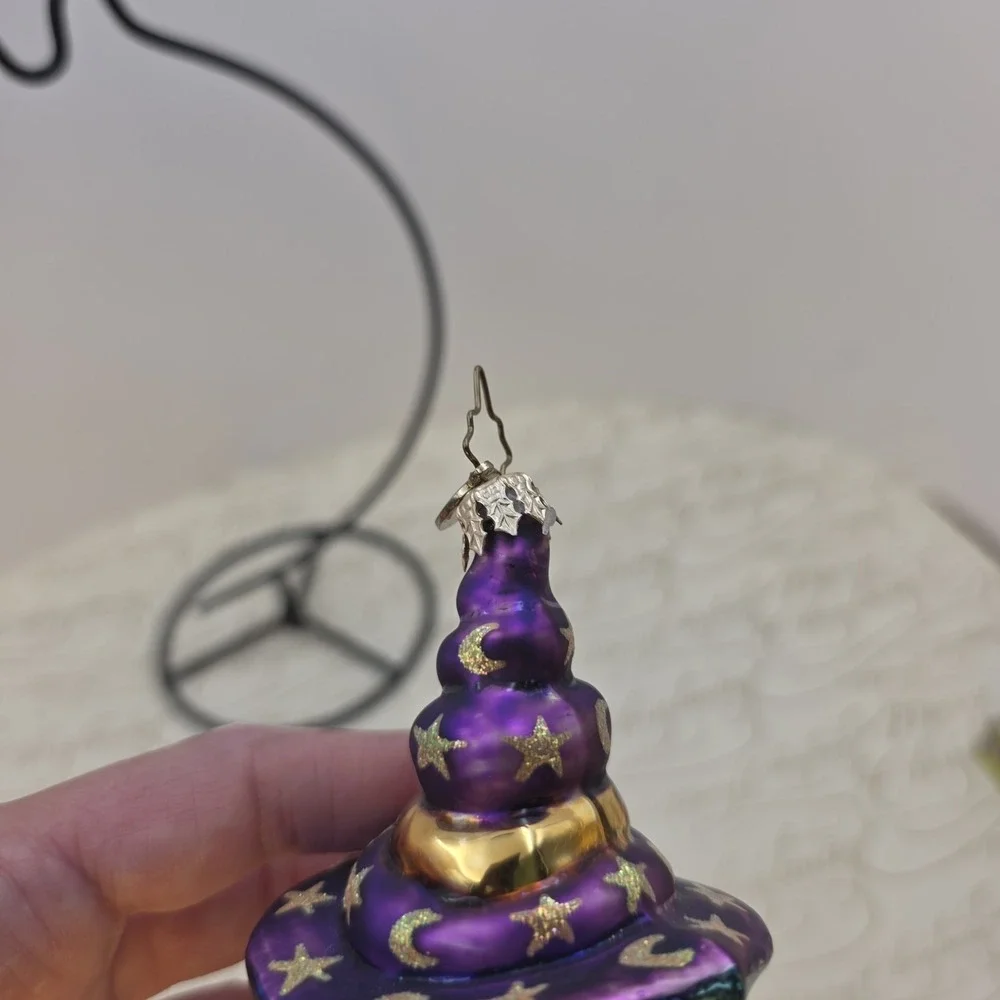 2000 Christopher Radko Good Witch Bad Witch Halloween Ornament 00-119-0 VTG 7
